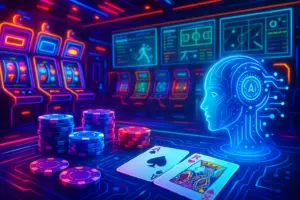 AI and Casino Tech Tools Illustration